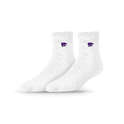 University Collegiate Socks Logo Design Adult Fuzzy Quarter Crew Sock