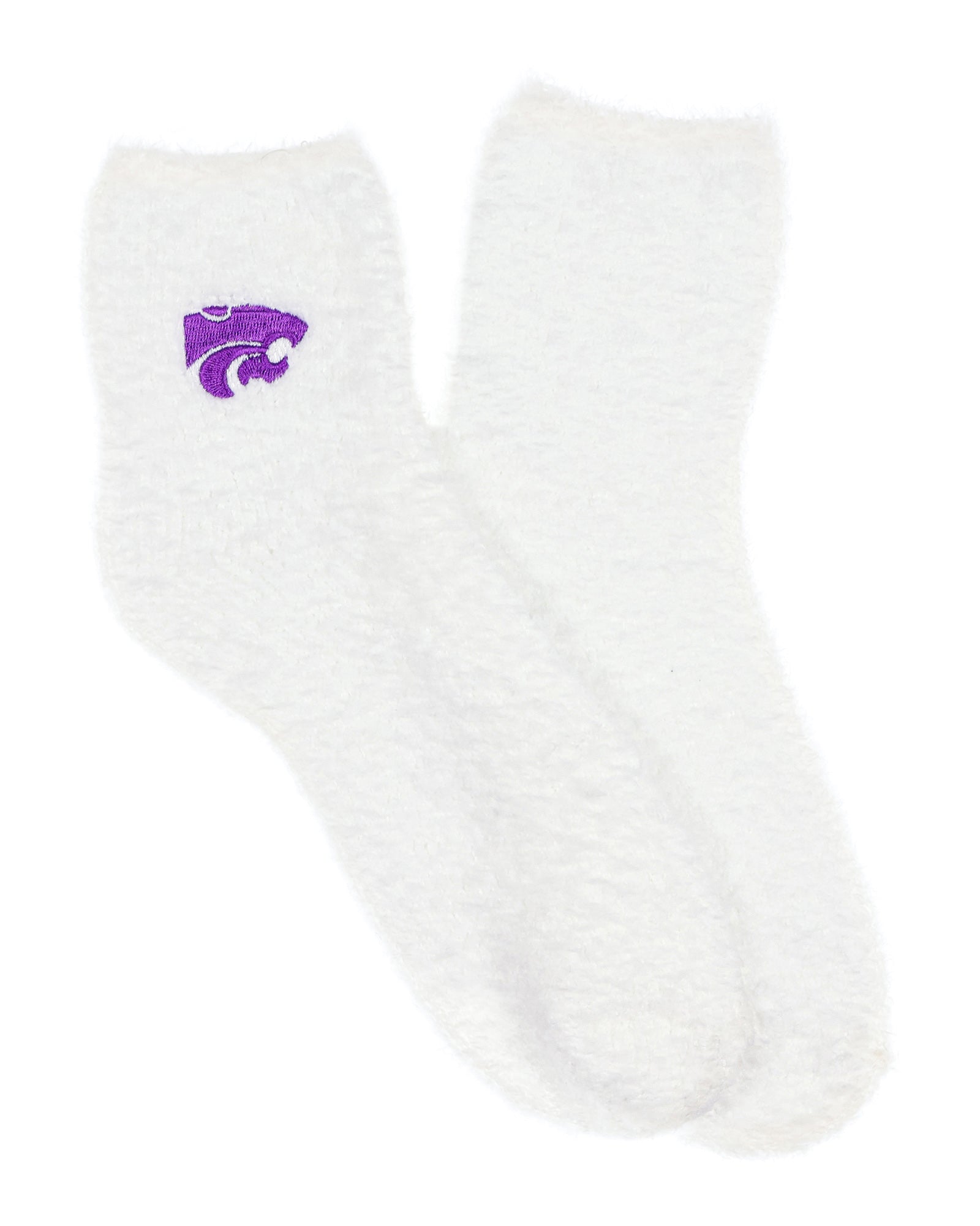 University Collegiate Socks Logo Design Adult Fuzzy Quarter Crew Sock