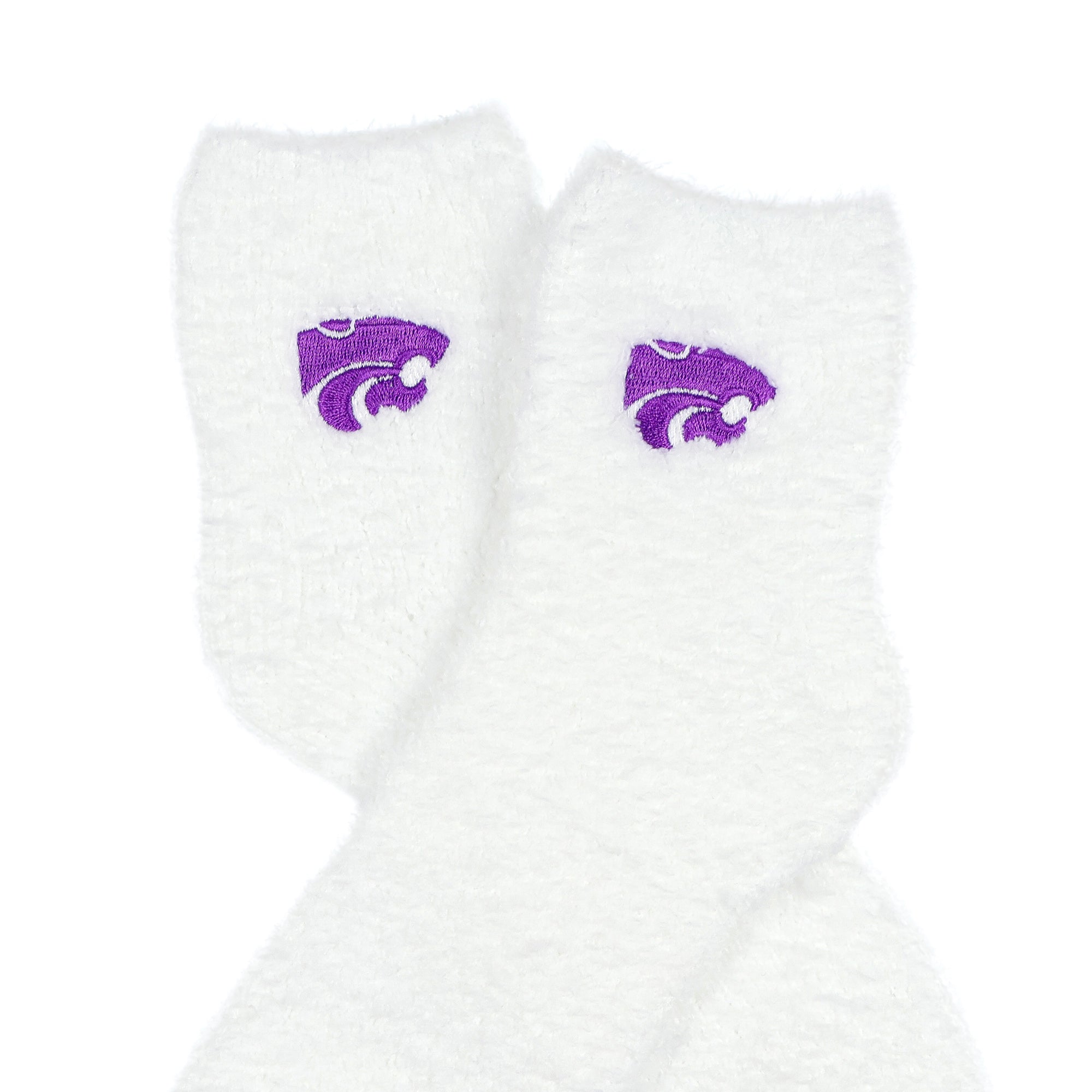 University Collegiate Socks Logo Design Adult Fuzzy Quarter Crew Sock