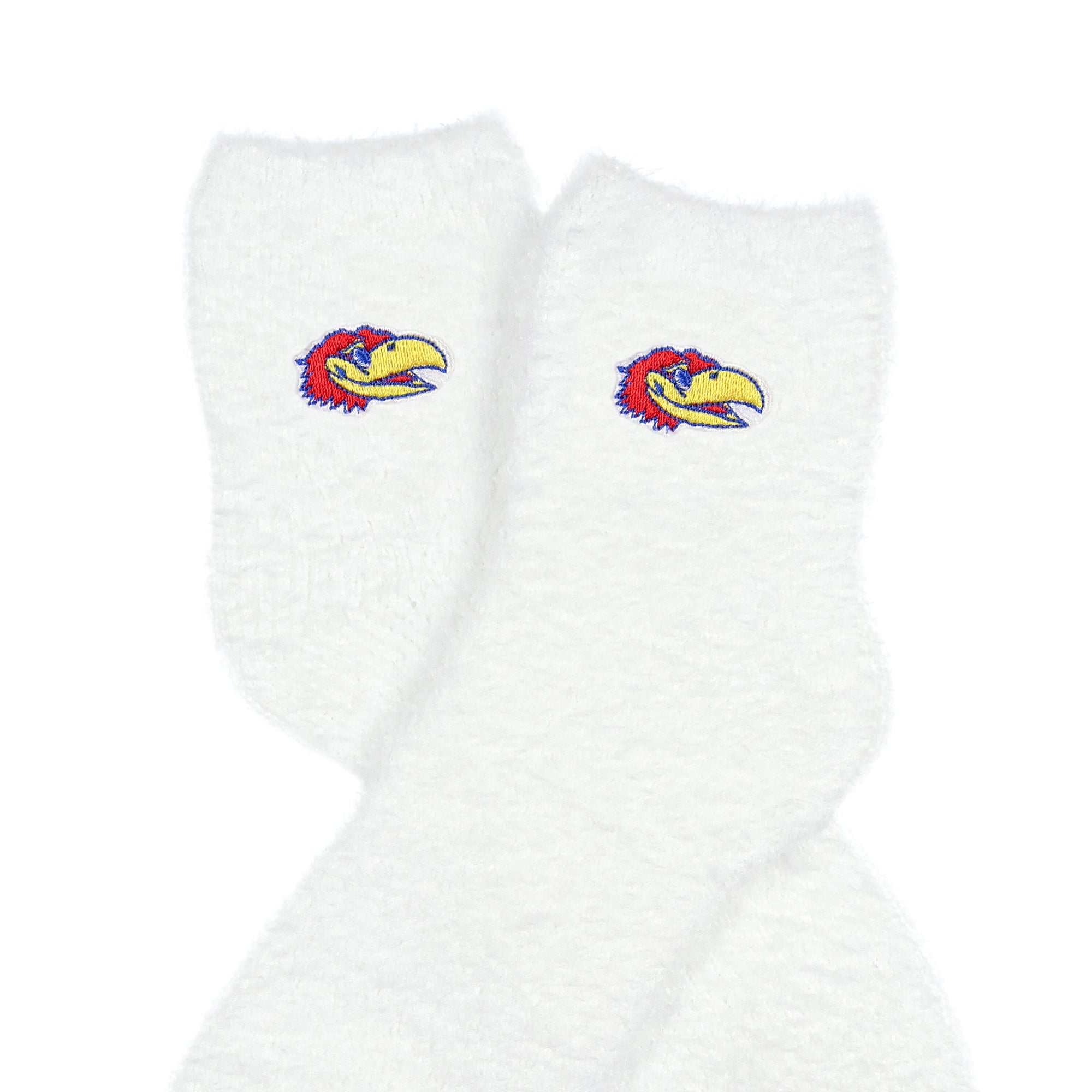 University Collegiate Socks Logo Design Adult Fuzzy Quarter Crew Sock