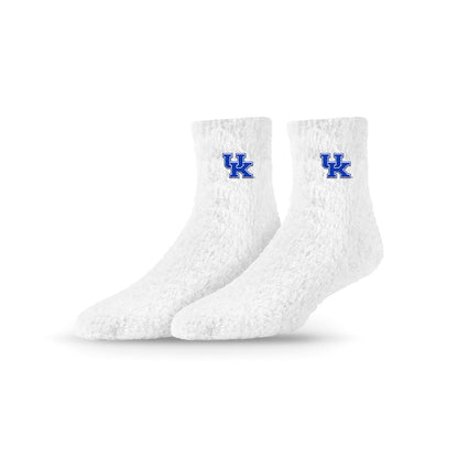 University Collegiate Socks Logo Design Adult Fuzzy Quarter Crew Sock