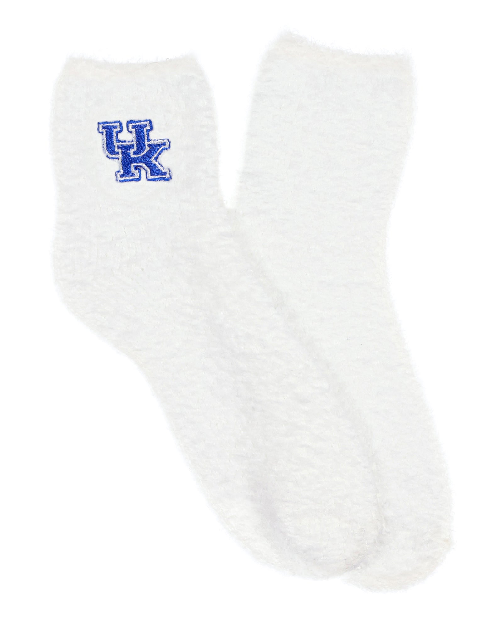 University Collegiate Socks Logo Design Adult Fuzzy Quarter Crew Sock