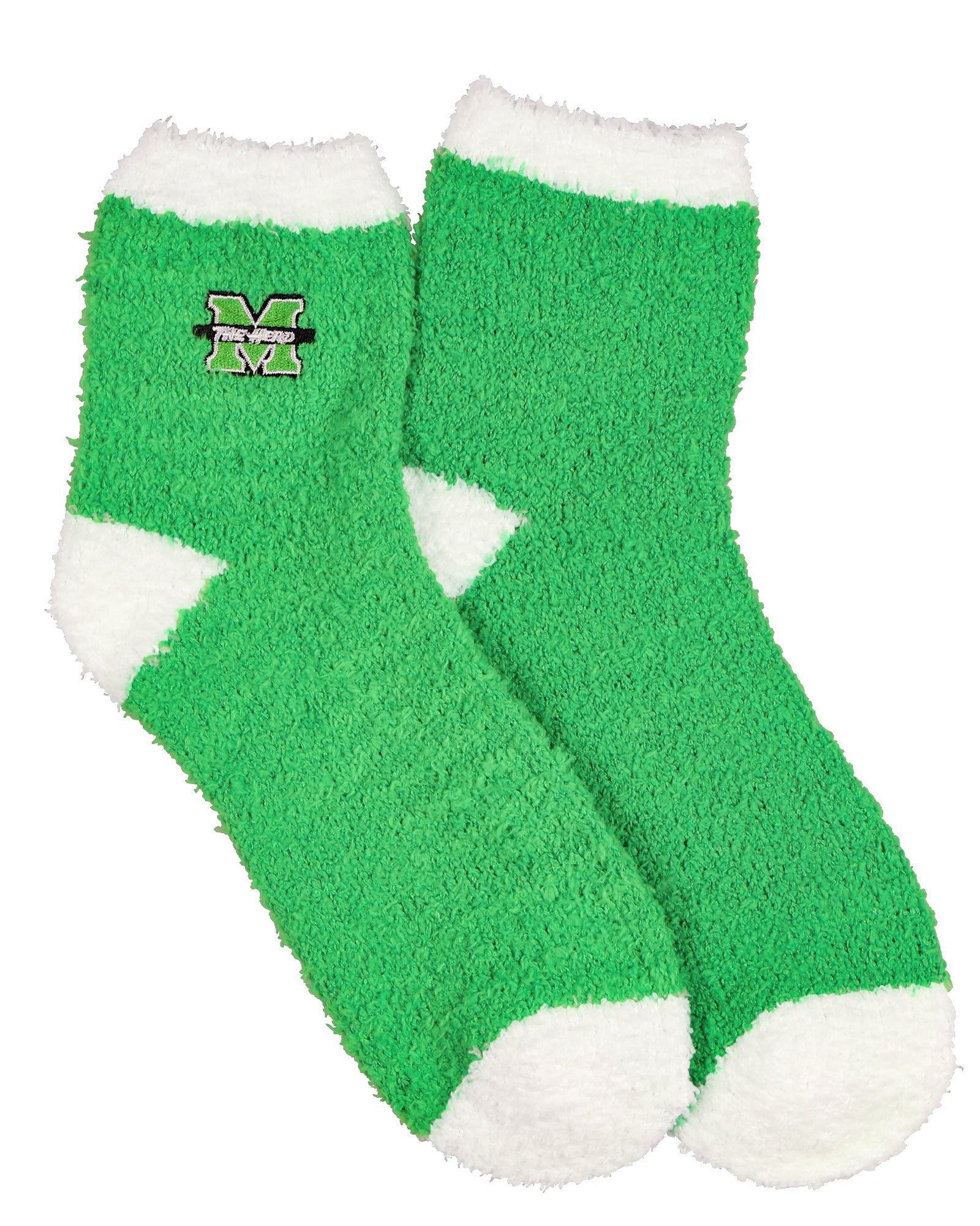 University Collegiate Socks Logo Design Adult Fuzzy Quarter Crew Sock