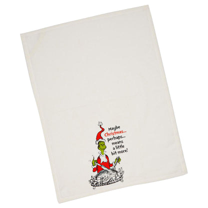 Dr. Seuss The Grinch Christmas Turkey Perhaps Means More Kitchen Dish Towel