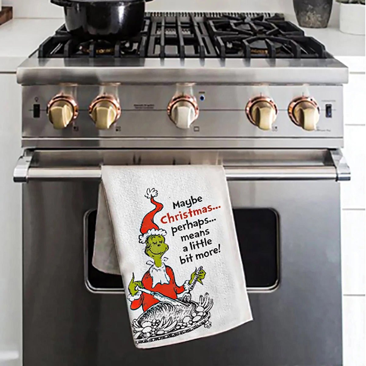 Dr. Seuss The Grinch Christmas Turkey Perhaps Means More Kitchen Dish Towel