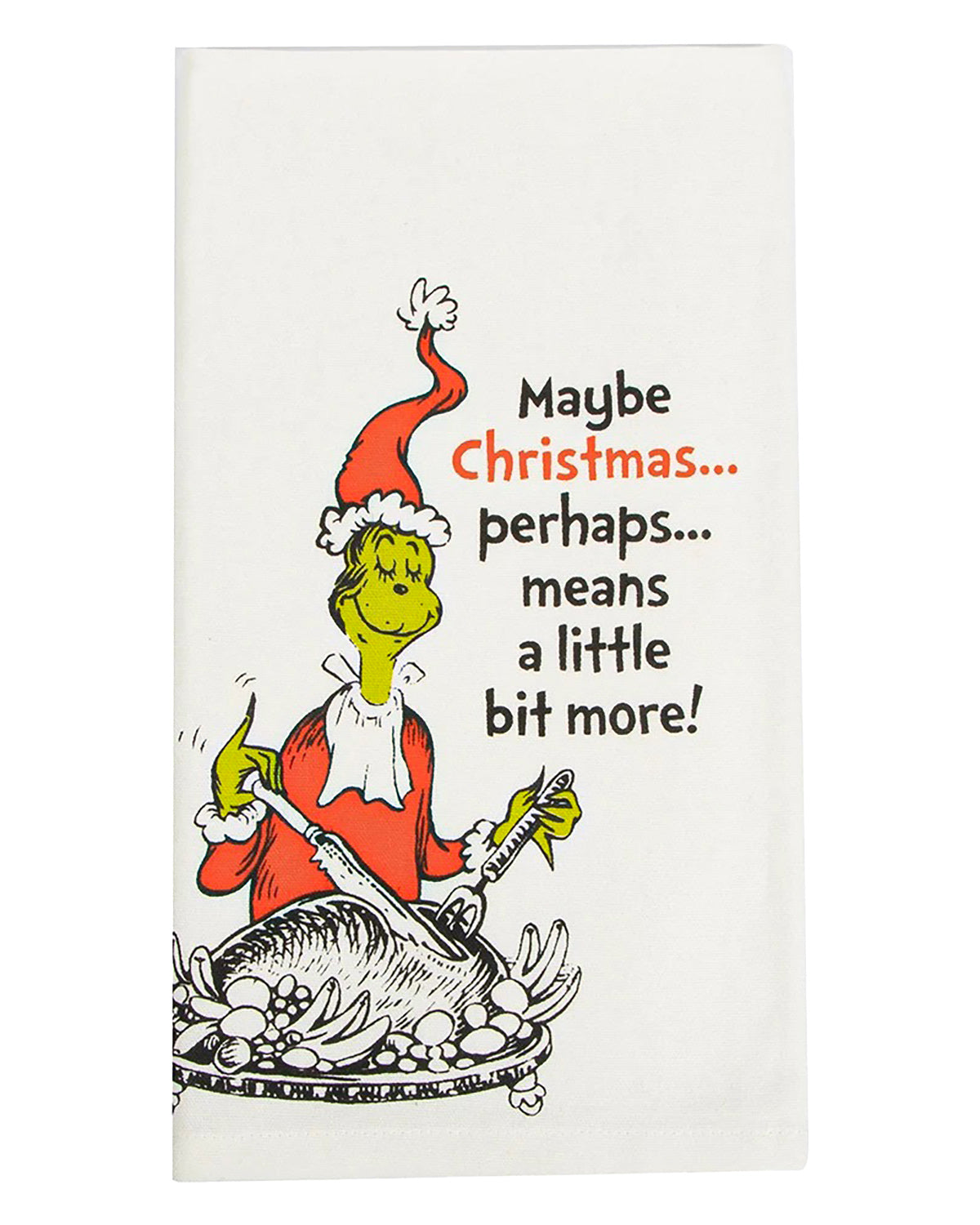Dr. Seuss The Grinch Christmas Turkey Perhaps Means More Kitchen Dish Towel