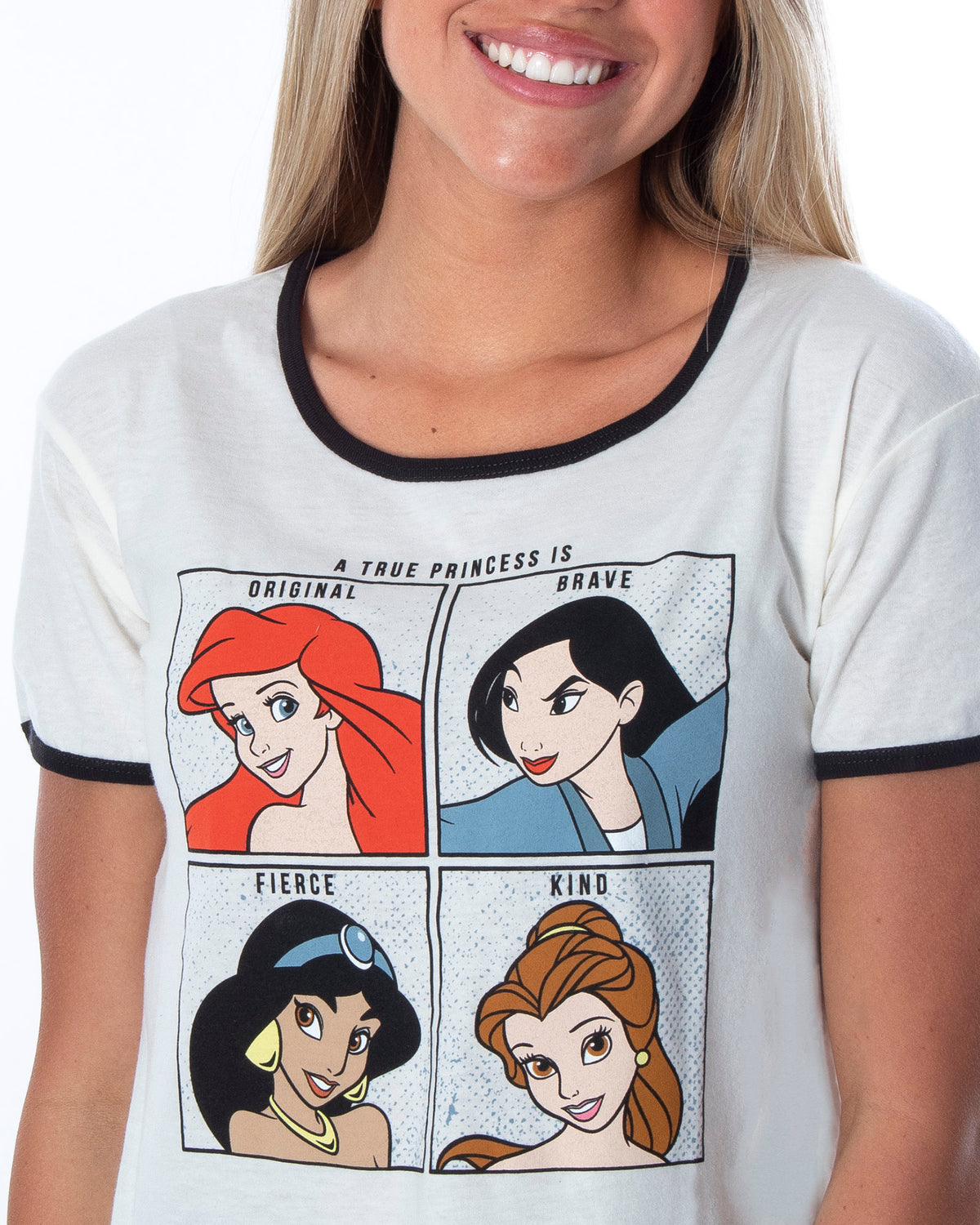 Disney Princess Junior's Original Brave Fierce Kind Graphic T-Shirt Adult