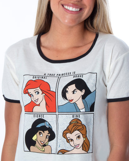 Disney Princess Junior's Original Brave Fierce Kind Graphic T-Shirt Adult