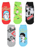 The Sandlot Squints Ham L7 Weenie Baseball s No-Show Ankle Socks 5 Pair