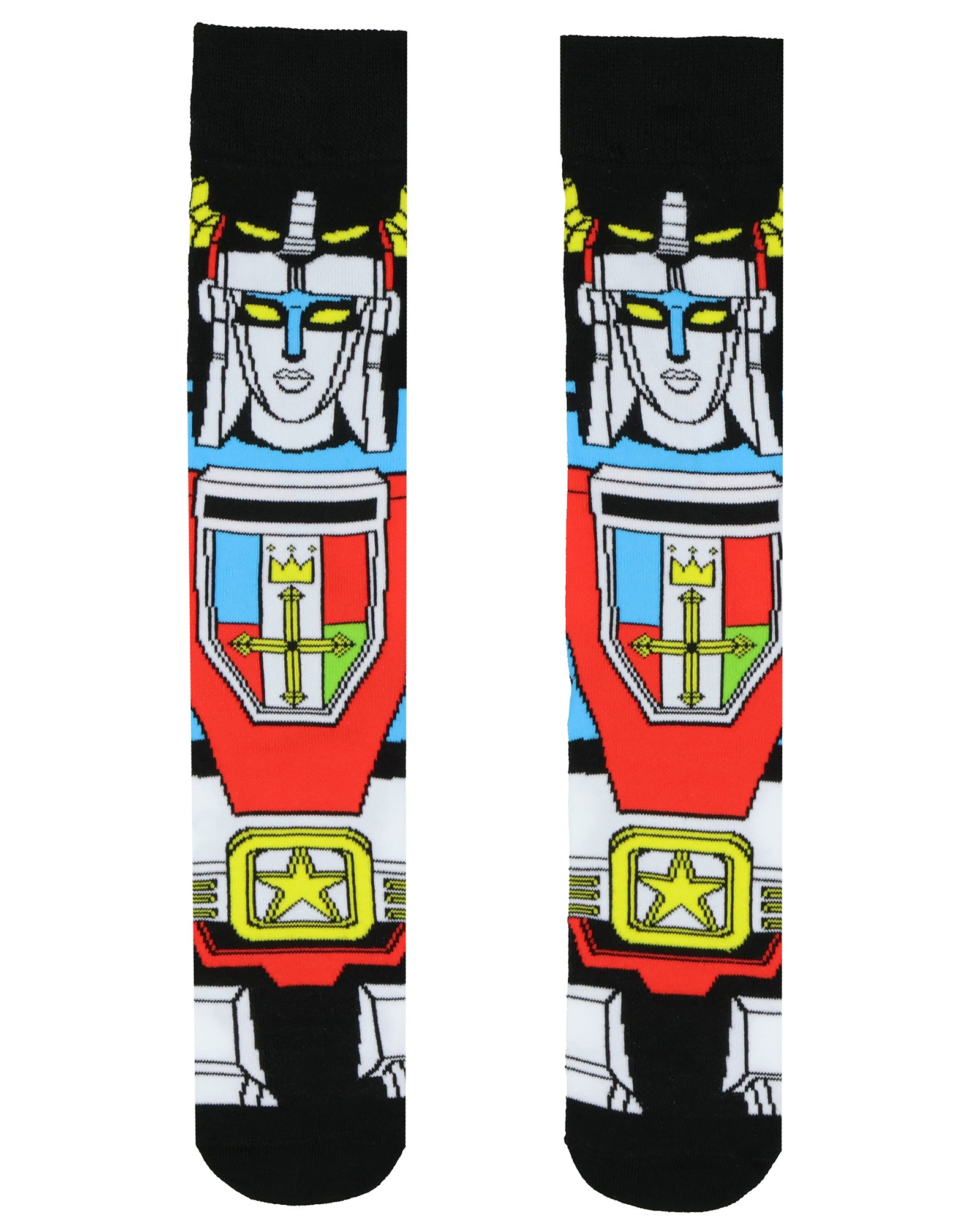 Voltron Socks Men's Legendary Defender Robot Lions Mechs Crew Socks 2 Pairs