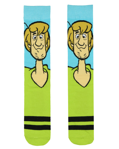 Scooby-Doo Socks Men's Shaggy and Scooby 2-Pair Mid-Rise Crew Socks