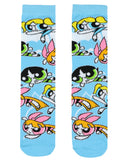 The Powerpuff Girls Socks Women's Blossom Buttercup Bubbles 3-Pair Crew Socks