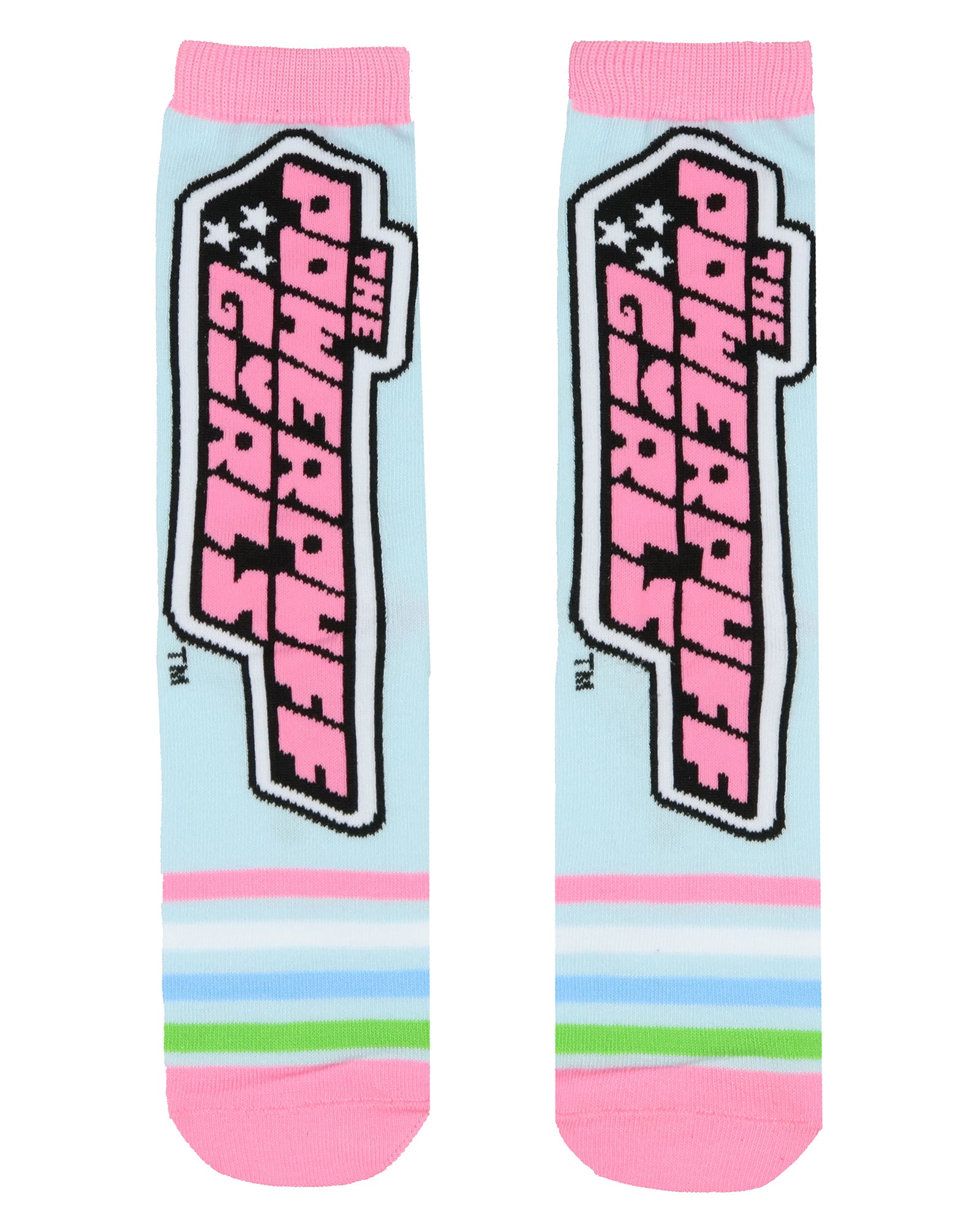 The Powerpuff Girls Socks Women's Blossom Buttercup Bubbles 3-Pair Crew Socks