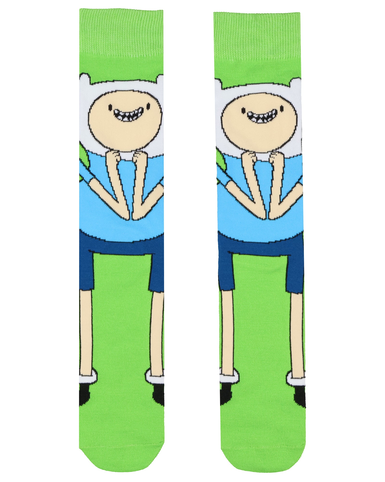 Adventure Time Socks Men's 3 Pairs Jake Finn BMO Mid Calf Crew Sock