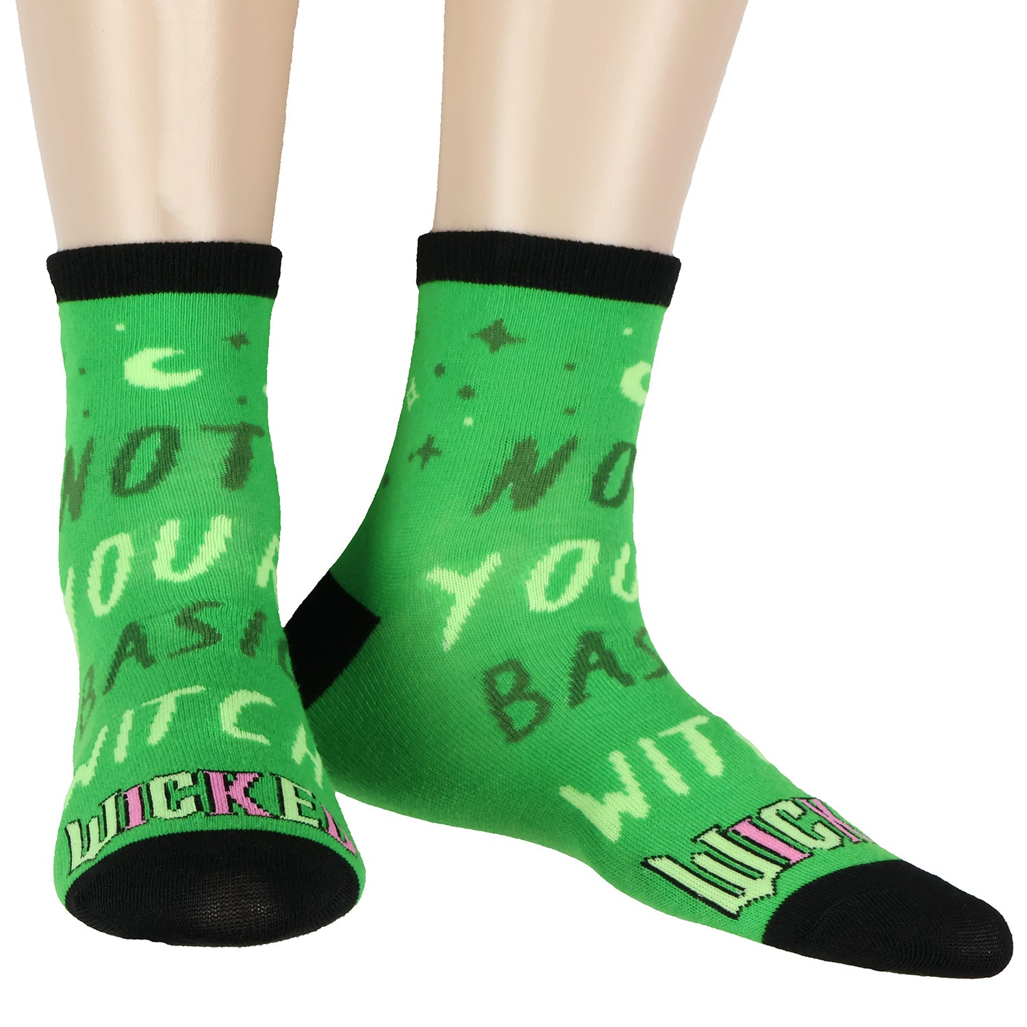 Wicked Not Your Basic Witch Women's Musical Movie Inspired 5-Pack Ankle Socks