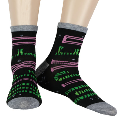 Wicked Not Your Basic Witch Women's Musical Movie Inspired 5-Pack Ankle Socks