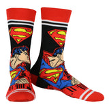 DC Comics Justice League Socks Batman Superman The Flash 5-Pair Crew Sock Set