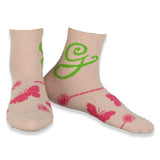 Wicked Elphaba and Glinda Women's 4 Pair Micro Cozy Socks in Cosmetic Bag 4-10