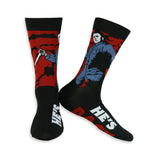 Halloween Michael Myers Men's 6 Pair Crew Socks with D.I.Y. Mask