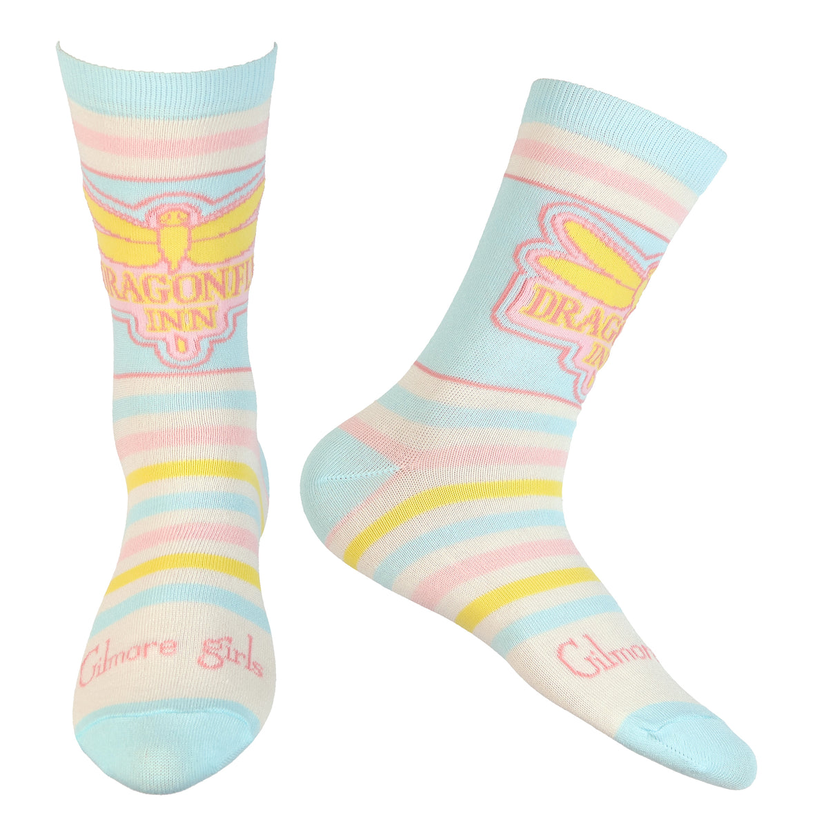 Gilmore Girls Assorted Designs Women's 5-Pack Crew Socks Size 4-10, 5 Pair