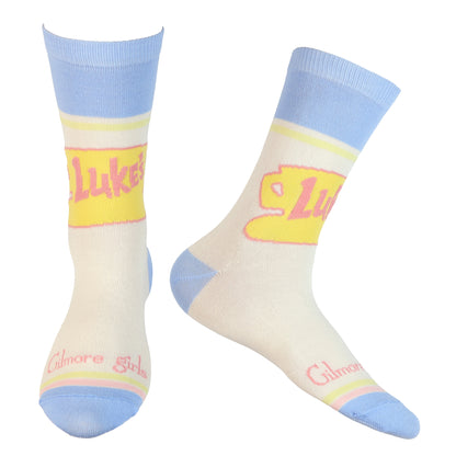 Gilmore Girls Assorted Designs Women's 5-Pack Crew Socks Size 4-10, 5 Pair