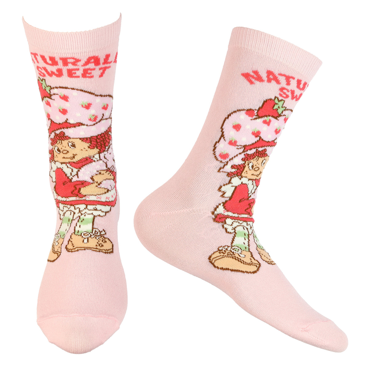 Strawberry Shortcake Naturally Sweet Women's 5-Pack Crew Socks, 5 Pairs