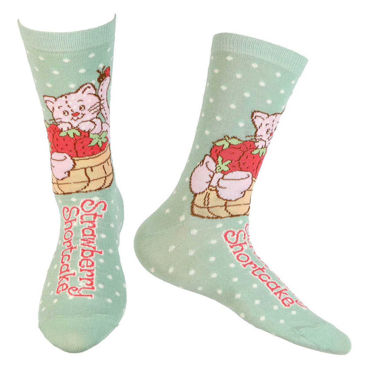 Strawberry Shortcake Naturally Sweet Women's 5-Pack Crew Socks, 5 Pairs