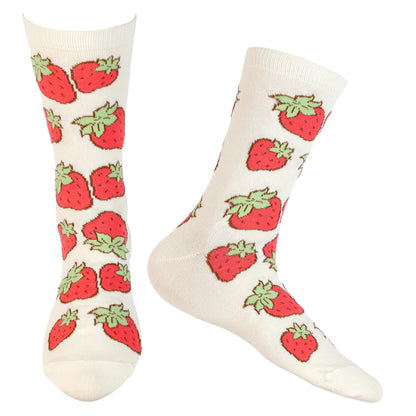 Strawberry Shortcake Naturally Sweet Women's 5-Pack Crew Socks, 5 Pairs