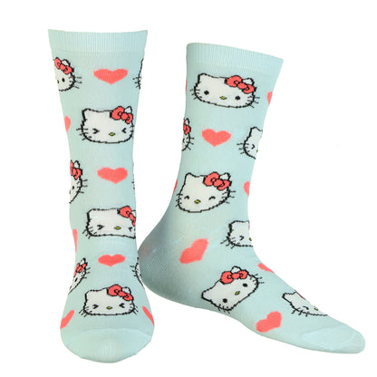 Sanrio Hello Kitty Crew Socks Women's 5 Pair Character Design Mid Calf OSFM