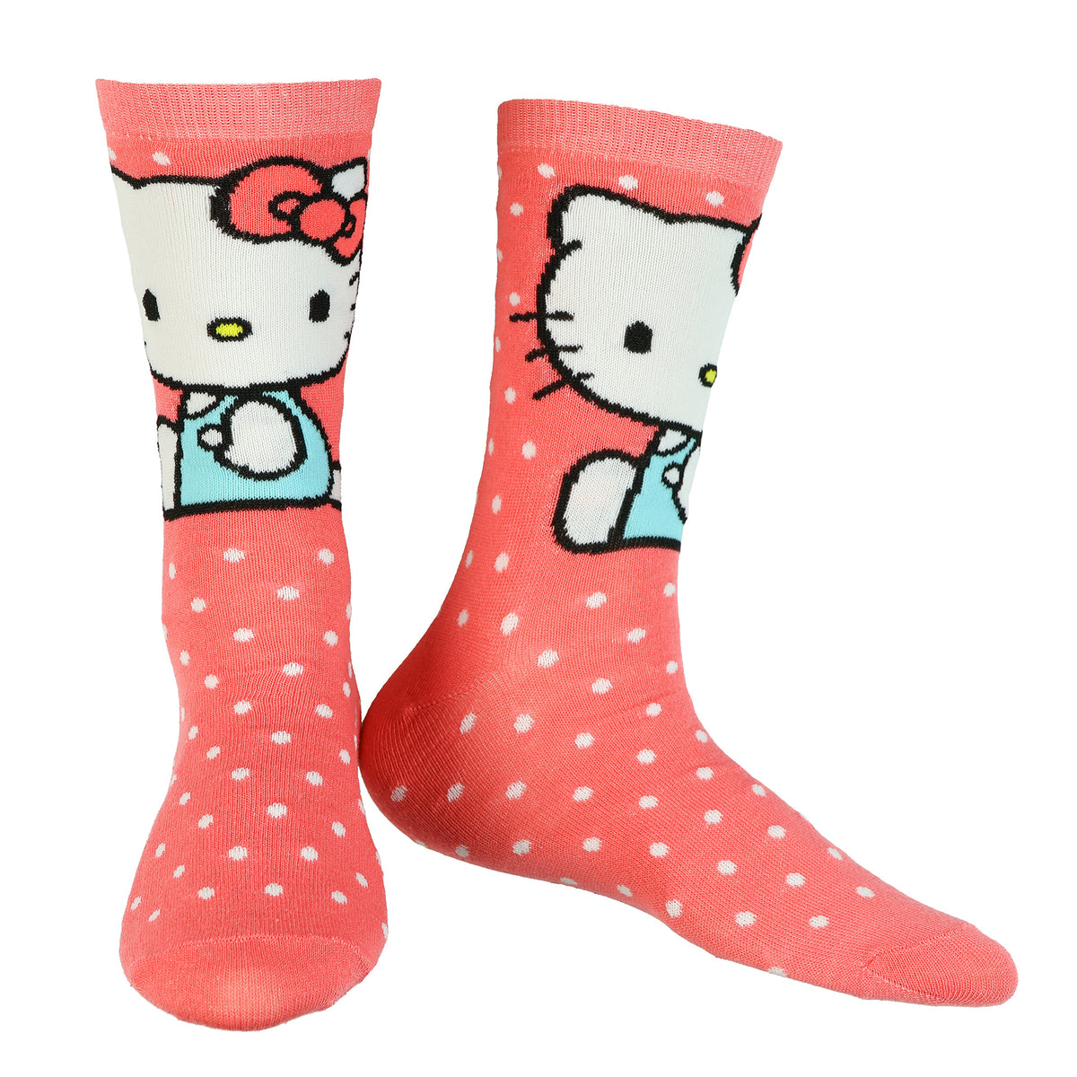Sanrio Hello Kitty Crew Socks Women's 5 Pair Character Design Mid Calf OSFM