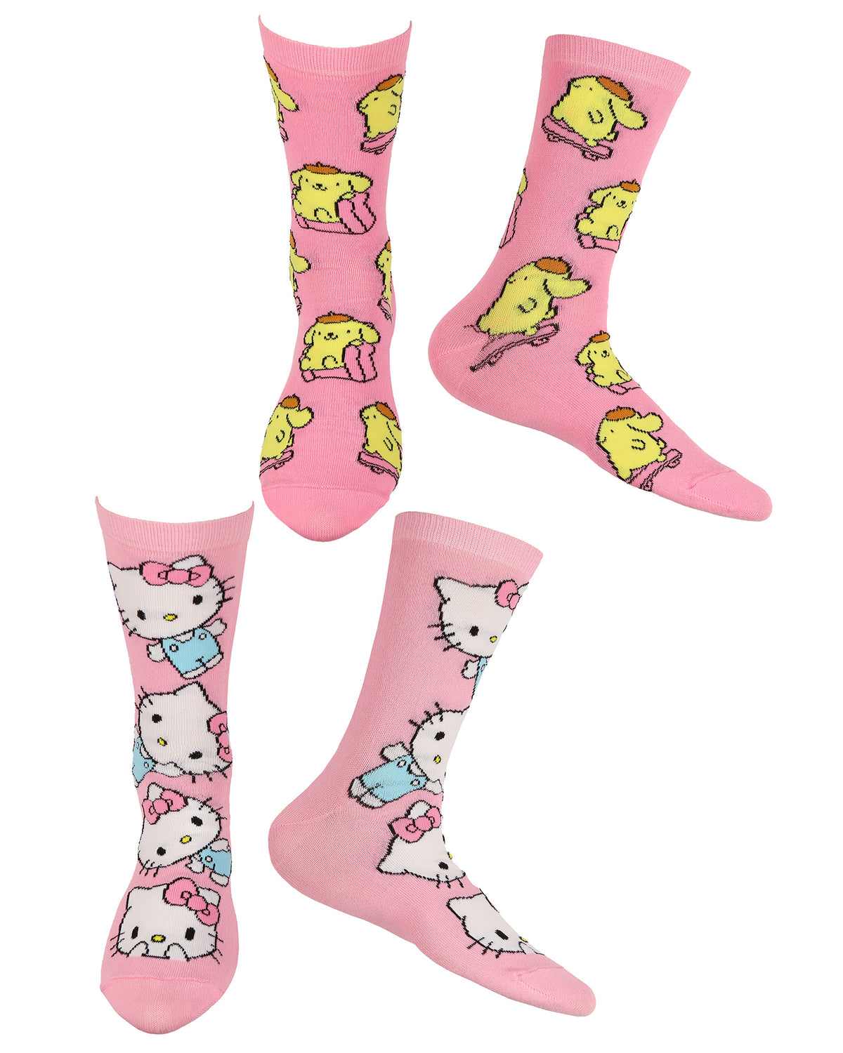 Sanrio Hello Kitty and Friends Socks Women's 7 Pair Crew Sock Shoe Size 4-10