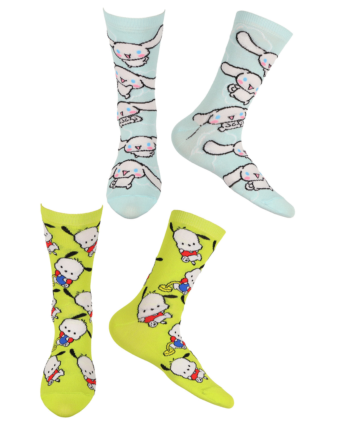 Sanrio Hello Kitty and Friends Socks Women's 7 Pair Crew Sock Shoe Size 4-10