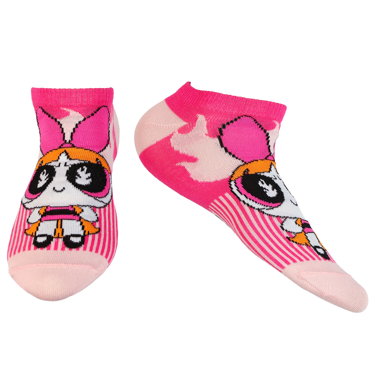Powerpuff Girls Assorted Designs Women's 5-Pack No Show Ankle Socks