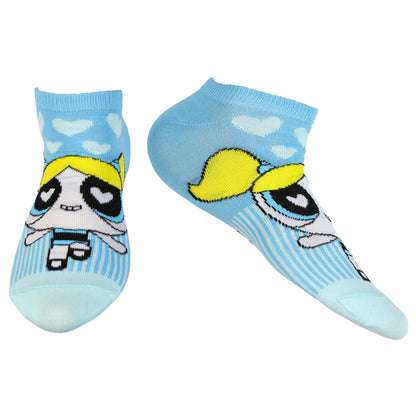 Powerpuff Girls Assorted Designs Women's 5-Pack No Show Ankle Socks