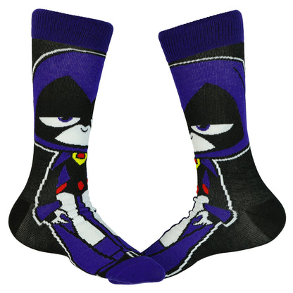 DC Comics Teen Titans Go! Crew Socks Men's Superhero Character 5 Pair OSFM