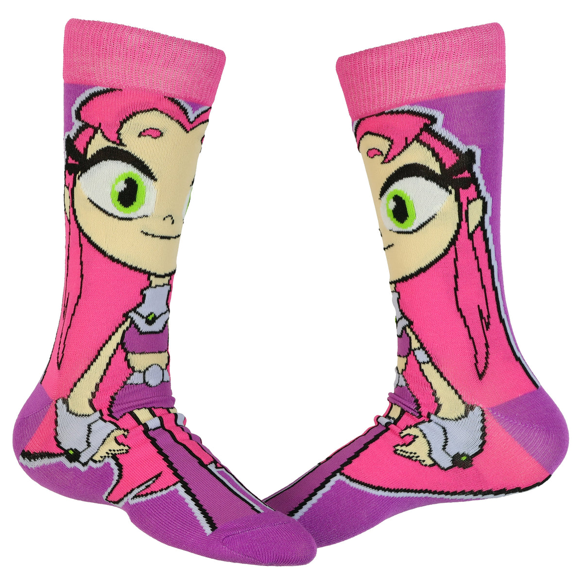 DC Comics Teen Titans Go! Crew Socks Men's Superhero Character 5 Pair OSFM
