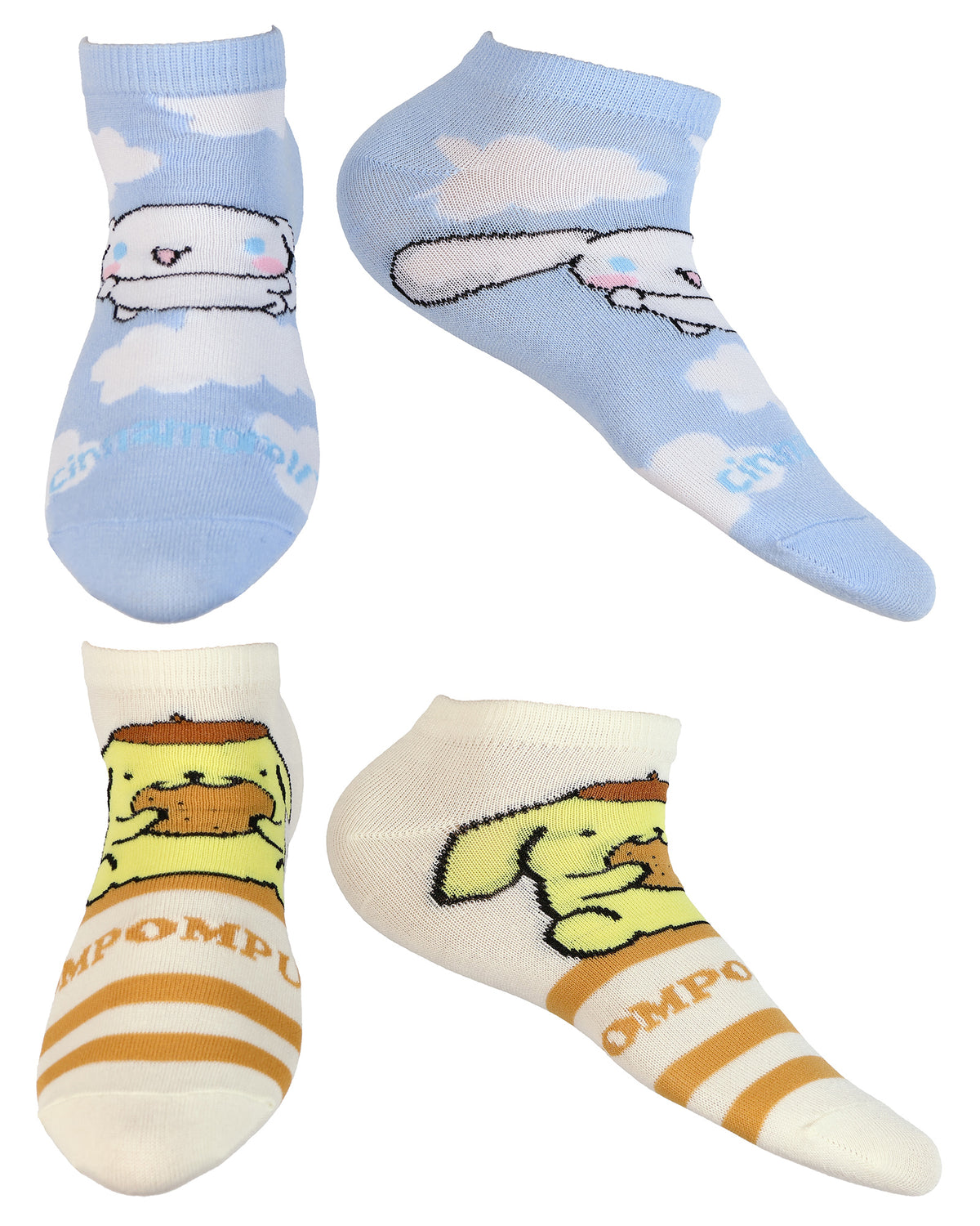 Hello Kitty and Friends Socks Women's No Show Sock 5 Pair in Cosmetic Bag
