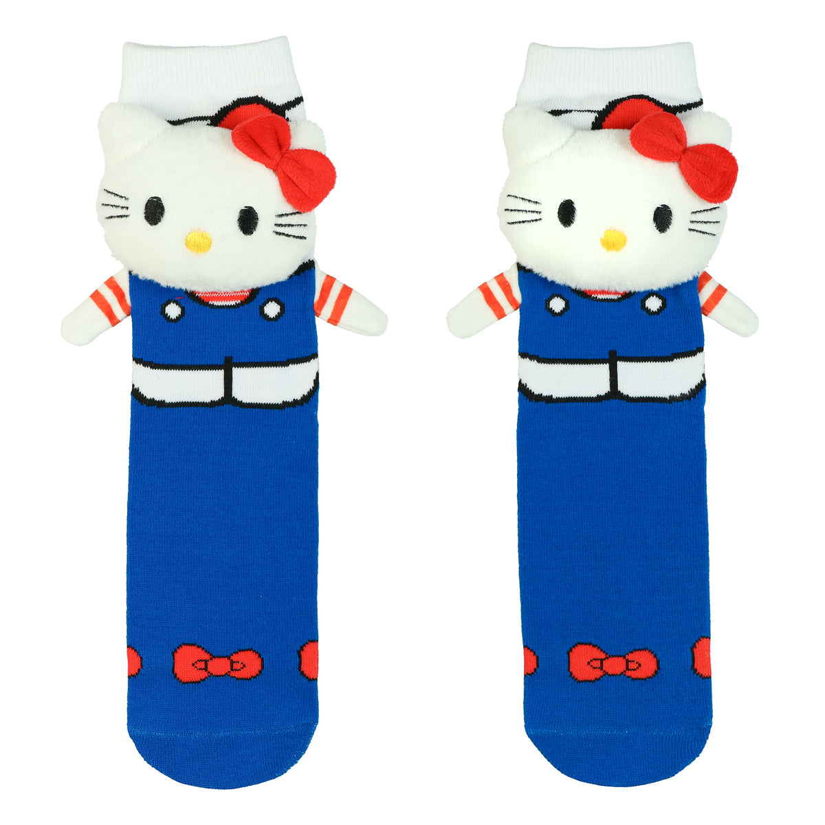 Sanrio Hello Kitty Crew Socks Women's 3D Plush Character 1 Pair OSFM