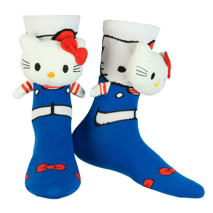 Sanrio Hello Kitty Crew Socks Women's 3D Plush Character 1 Pair OSFM