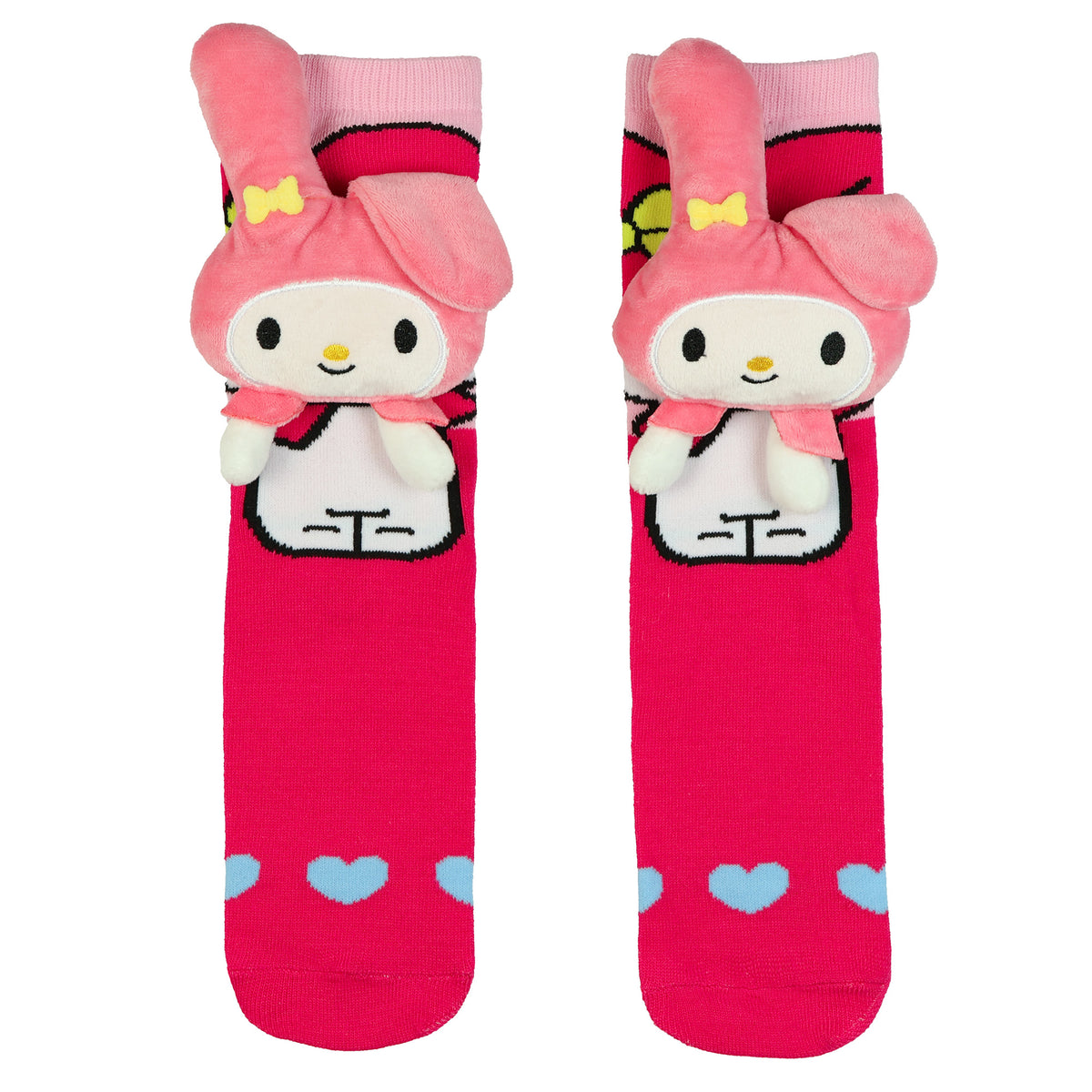 Sanrio My Melody Crew Socks Women's 3D Plush Character 1 Pair OSFM