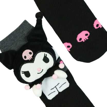 Sanrio Kuromi Crew Socks Women's 3D Plush Character 1 Pair OSFM