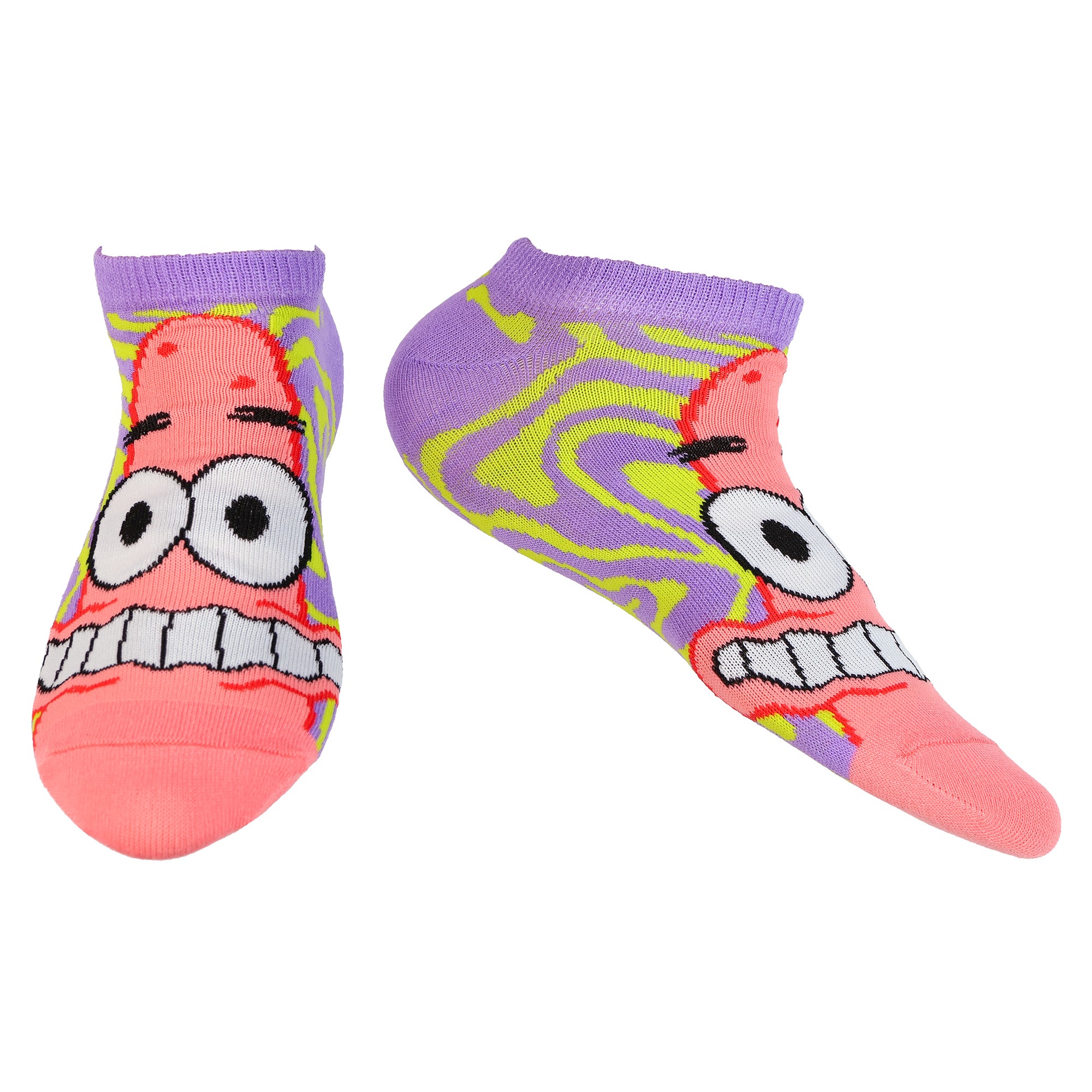 SpongeBob SquarePants Character Design 5 Pack Low-Cut Socks, 5 Pair