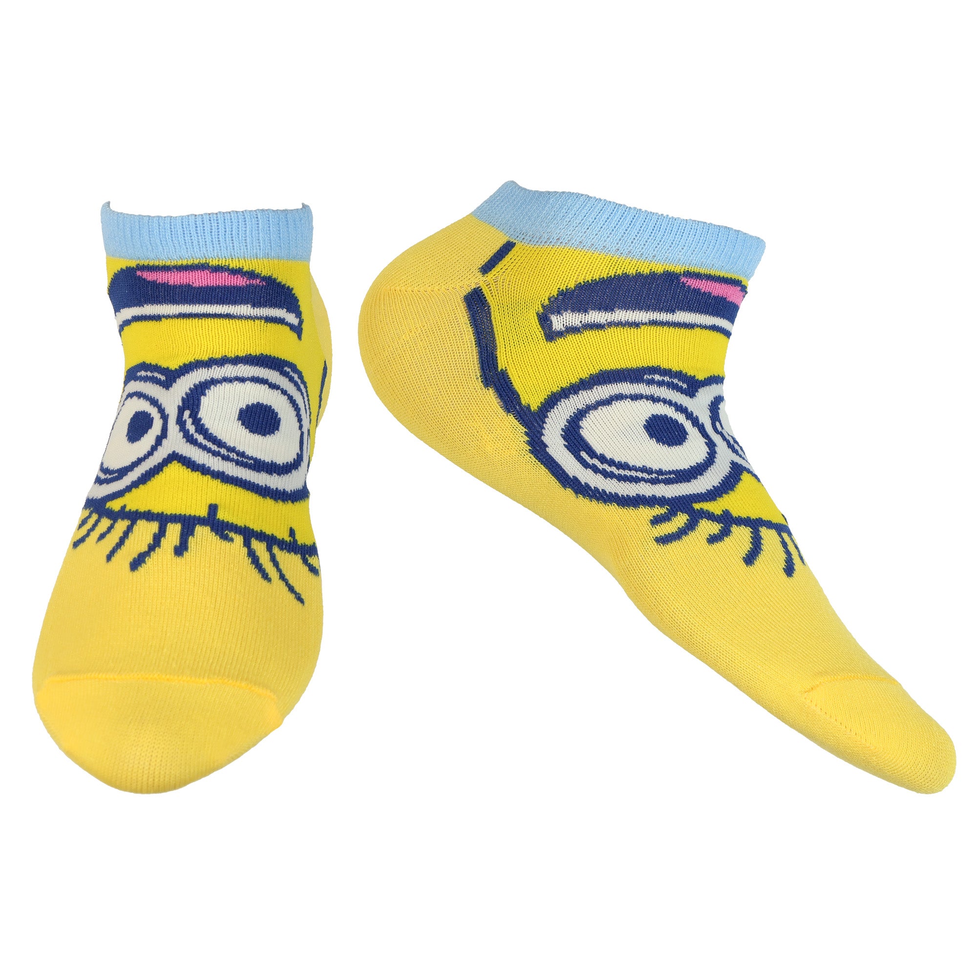 Minions Assorted Character Designs 5 Pack Low Cut Ankle Socks, 5 Pair