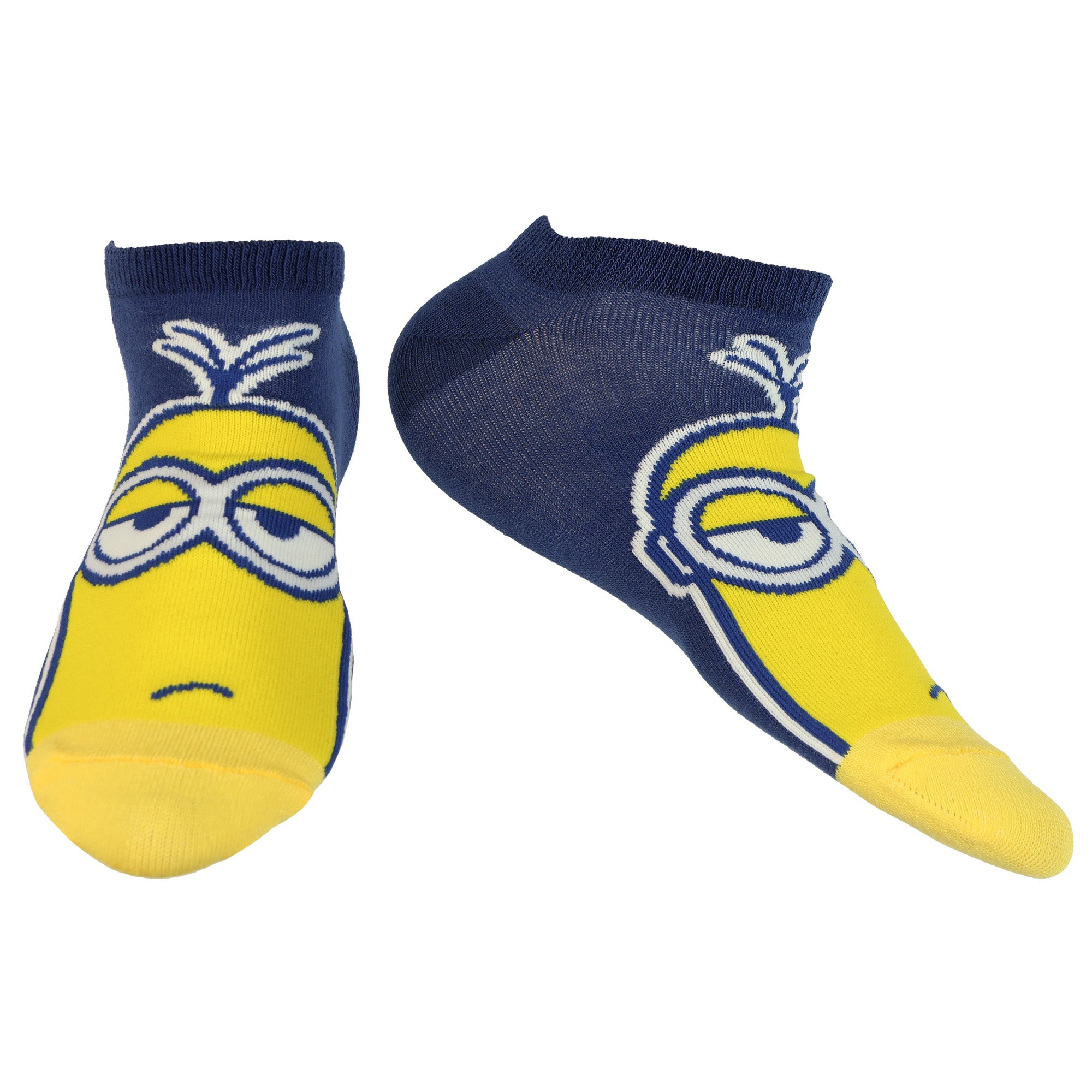 Minions Assorted Character Designs 5 Pack Low Cut Ankle Socks, 5 Pair