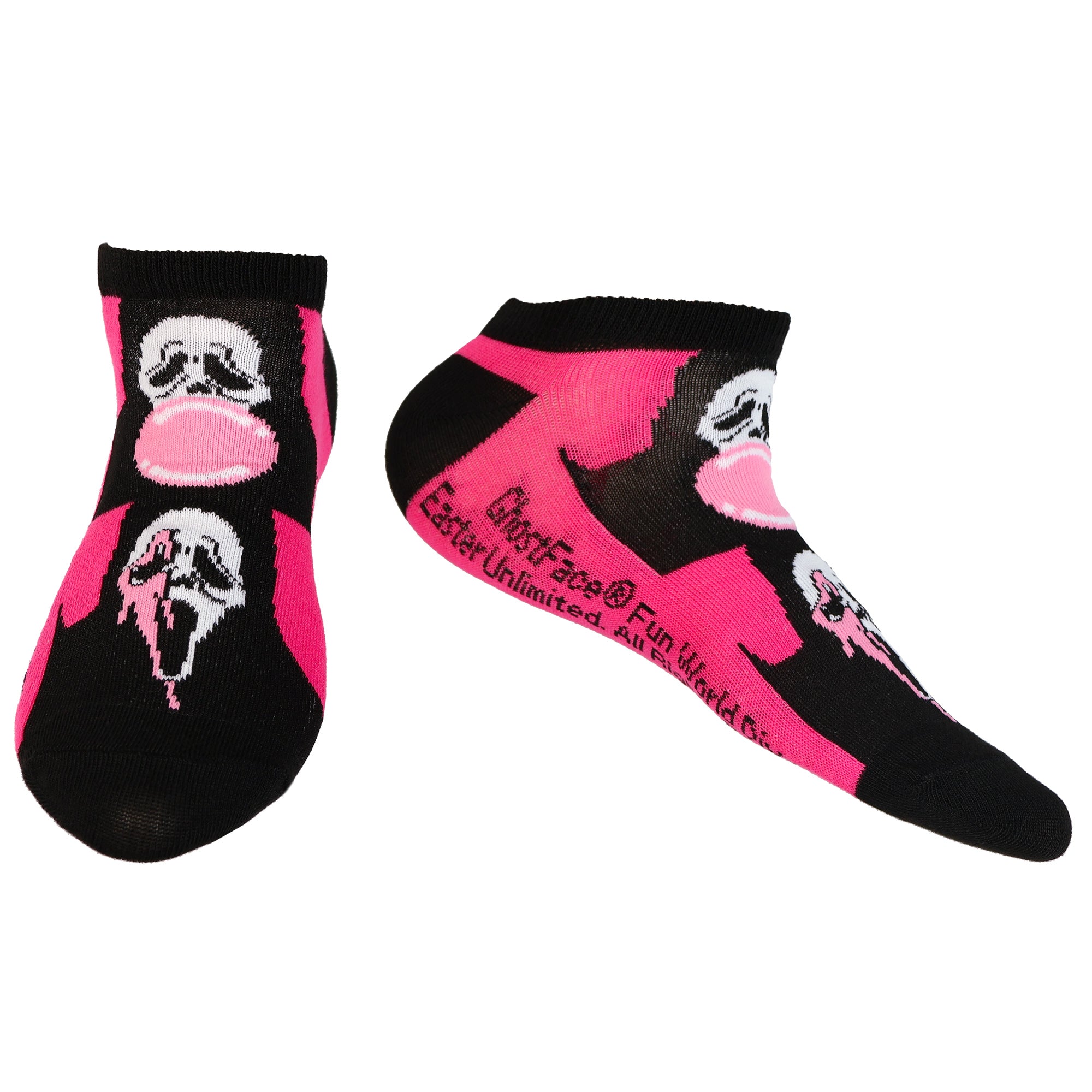 Ghostface Assorted Designs 5-Pack Low Cut Ankle Socks Size 4-10, 5 Pair