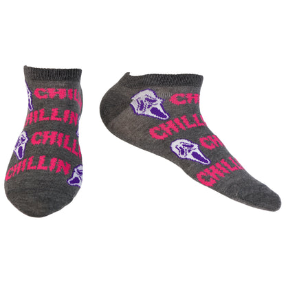 Ghostface Assorted Designs 5-Pack Low Cut Ankle Socks Size 4-10, 5 Pair