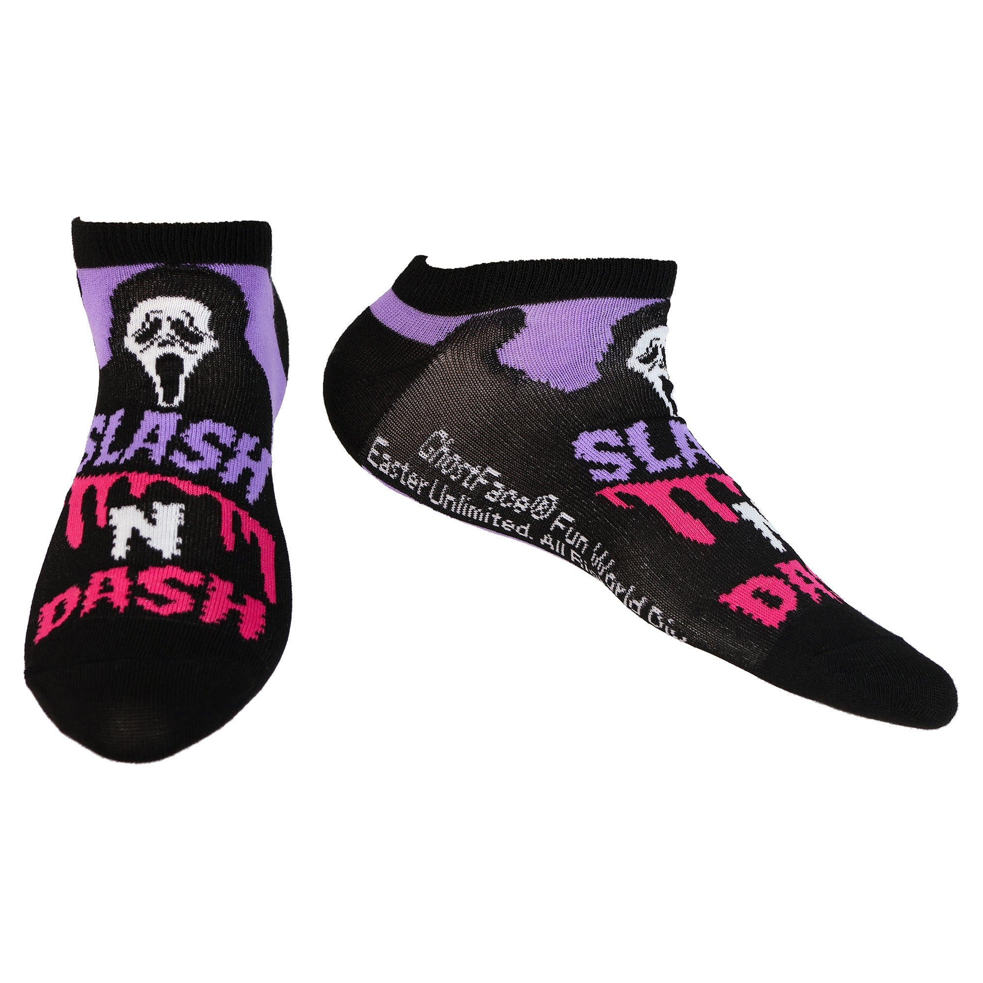 Ghostface Assorted Designs 5-Pack Low Cut Ankle Socks Size 4-10, 5 Pair