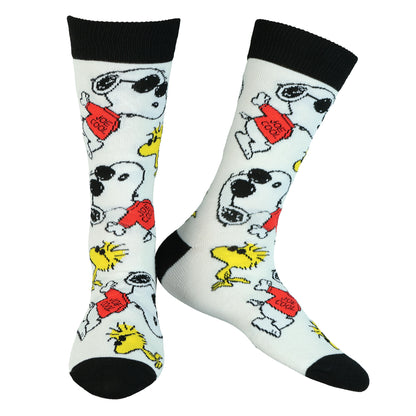Peanuts Socks Snoopy and Woodstock Joe Cool 2 Pair Adult Crew Sock