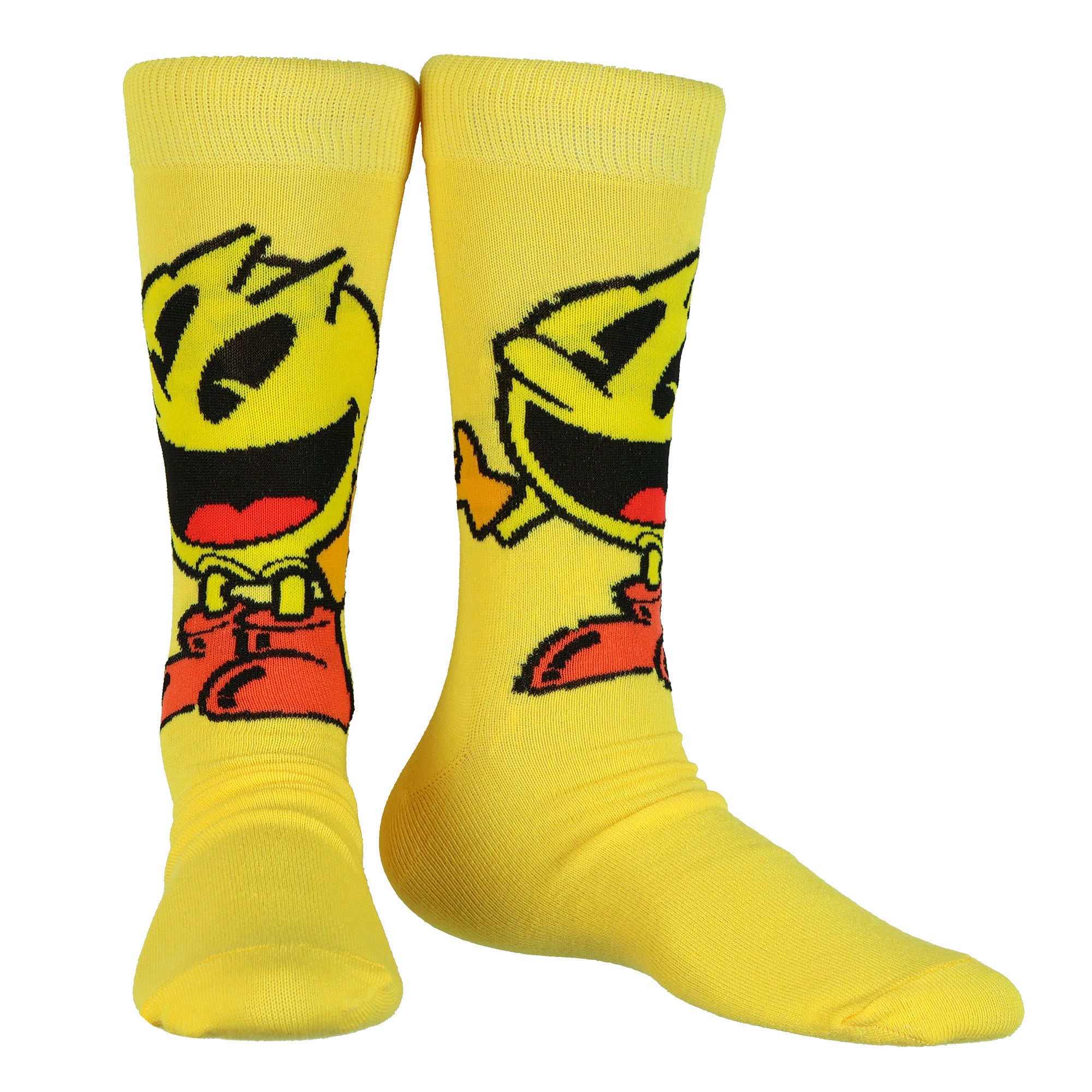 Pac-Man Crew Socks Men's 3 Pair Power Up Blinky Inky Clyde Arcade Characters OSFM