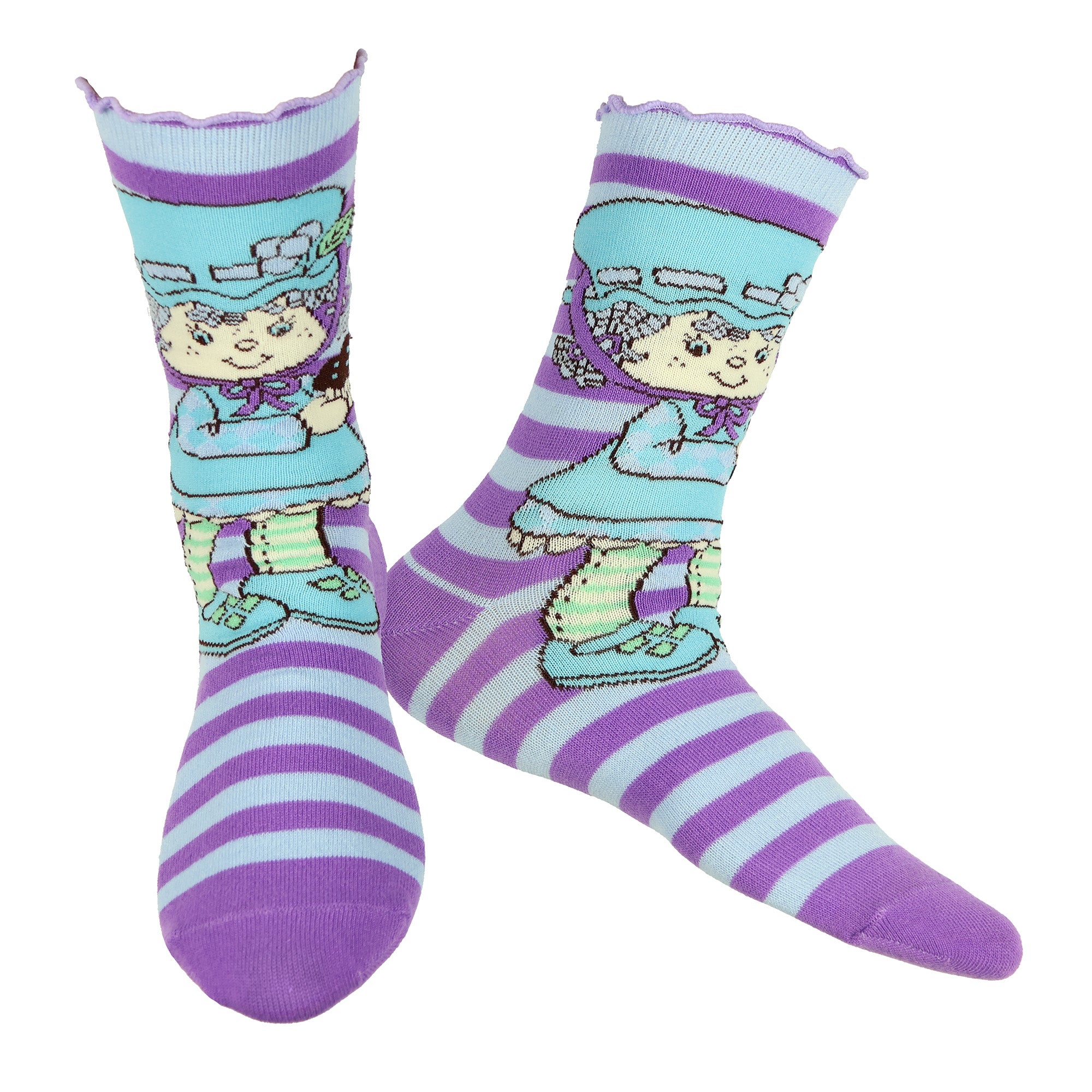 Strawberry Shortcake Crew Socks Women's Character Design 5-Pair, Shoe Size 5-10